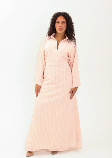 pink mimi shirt dress