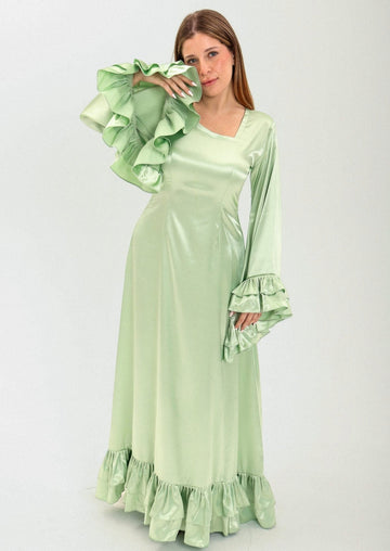 Aya Dress in Mint Green